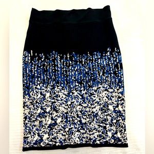 BCBG blue ombre skirt